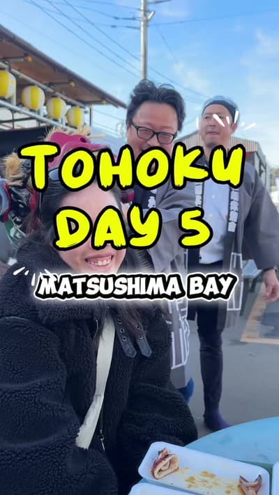 Day 5 in Tohoku and what a perfect way to end the trip. Matsushima Bay, fresh oysters, island views,