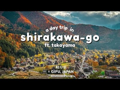 Shirakawa-go & Takayama 🍁 Peaceful Autumn Day Trip from Nagoya| Monique Talusan