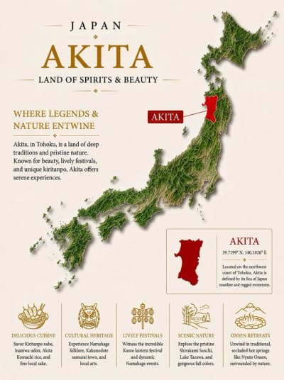 Japan's snow-country north of secret onsen, samurai towns & lantern festivals 🏮 #akita #japantravel