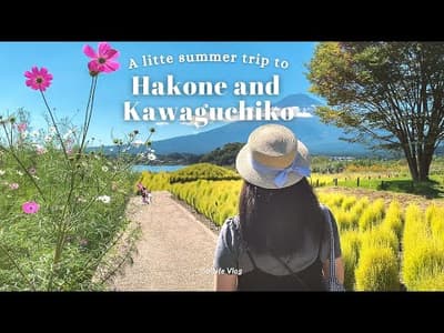 A little summer trip to Hakone & Kawaguchiko, Life in Japan VLOG|  museums, bakeries and Mt fuji 🗻