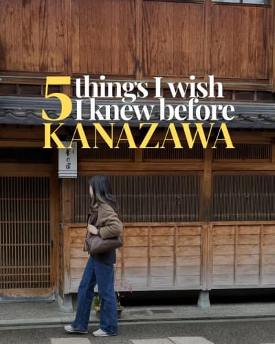kanazawa was the stop on my japan trip that i almost skipped and i'm so glad i didn't - it’s such a 