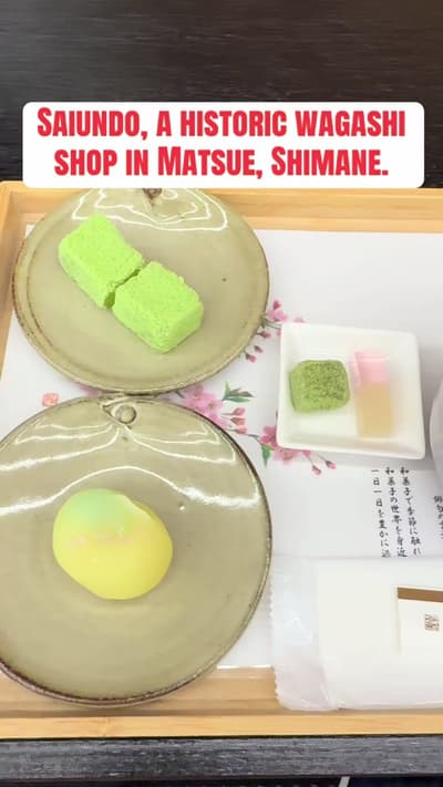#creatorsearchinsights #foodjapan Saiundo, a historic wagashi shop in Matsue, Shimane. Traditional J
