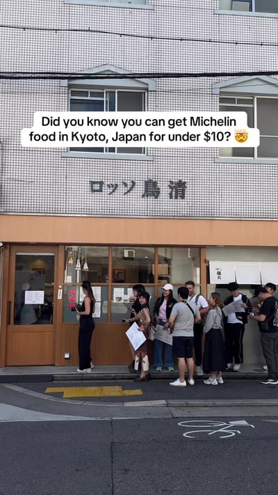 You can eat Michelin ramen in Kyoto for under $10 😱🍜🇯🇵 Yes… seriously. 📍 Men-ya Inoichi (and Me