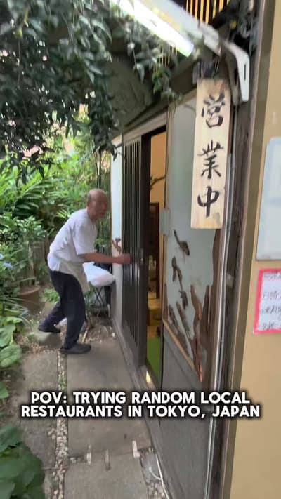 POV: Trying Random local Restaurants in Tokyo, Japan #wholesome #mukbang #exploringjapan #
