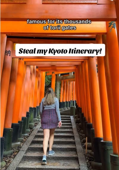 Steal my Kyoto,Japan itinerary! This itinerary is also 100% public transportation friendly. We spent