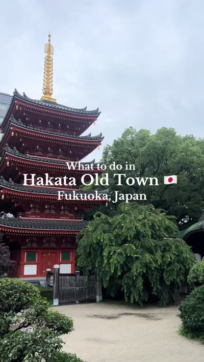 Hakata Old Town is FILLED with history, culture, and tradition. With so many Temples, Shrines, and M