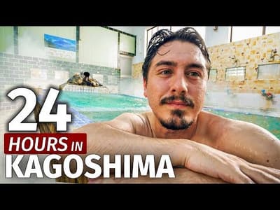 Relaxing in a Japanese Hot Spring | 24 Hours in Kagoshima