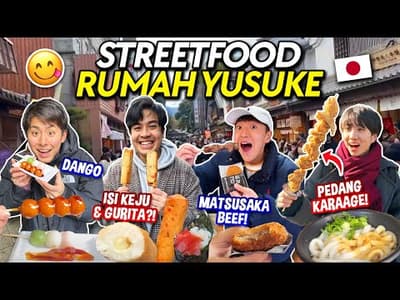STREET FOOD DAERAH RUMAH KELUARGA YUSUKE (KUIL ISE) | BACK TO JAPAN