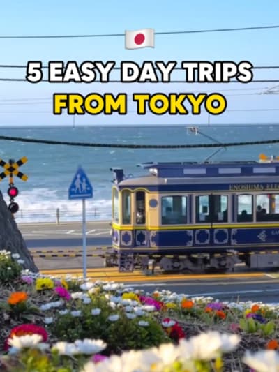 5 easy days trip from Tokyo🇯🇵 📍 Hakone (Shrine, Lake, Onsen)⏱️ 90~120min 📍 Kamakura (Shrine, Bud