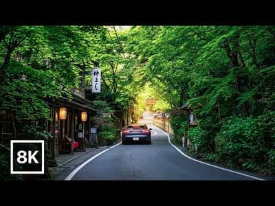 Kyoto Hidden Valleys Drive 🌿 Arashiyama to Kibune / 8K 60fps HDR / Relaxing Piano