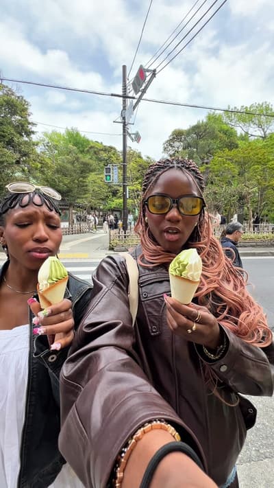 A fun day trip from Tokyo 😝💋🧑🏾‍🎤🍒🏄‍♀️! #japanvlog #kamakura #girlstripjapan #japantravelguide