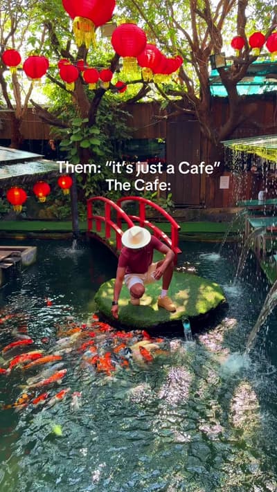 Carp Café in Chiang Mai is one of Thailand’s most unique cafés, where you can enjoy your food and dr