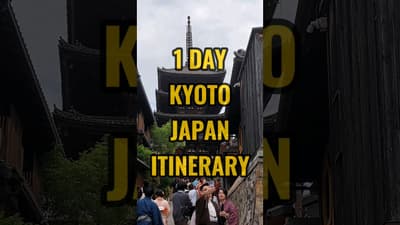 Kyoto Japan in 24 Hours | 1 Day Itinerary and Must See Spots #kyoto #japan #itinerary #shorts #reels