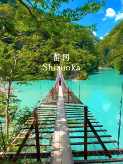 Adding Shizuoka to your Japan bucket list 🌌✨ 📍 The suspension bridge of dreams in Shizuoka Walking