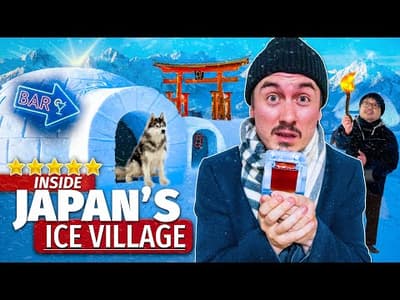 I Stayed at Japan's BIGGEST Ice Village | -20°C in Hokkaido