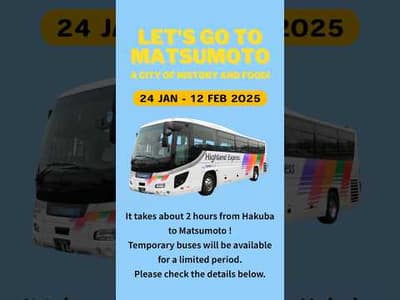 【HAKUBA - MATSUMOTO】Convenient and affordable bus information! #japantrip