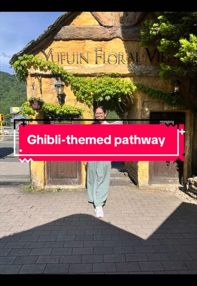 Coming to Yufuin to visit this Ghibli-themed pathway 📍 1503-3 Yufuincho Kawakami, Yufu, Oita 879-51