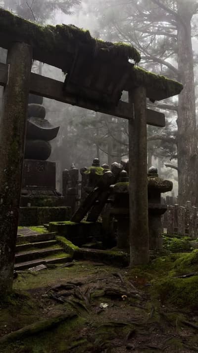 Deep in Mt. Koya: Okuno-in This sacred place is magical, and I’m glad I went there on a rainy day. T
