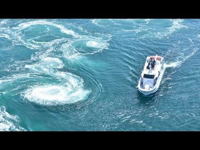 【世界最大級のうずしおクルーズ】豪快鳴門海峡の渦潮クルーズ船！大人気の観潮船で日本一速い鳴門の渦潮を体験｜大型観潮船咸臨丸｜水中展望船淡路島観光旅