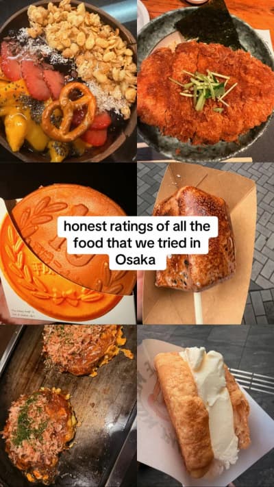 Rating all the food we tried in Osaka #japan #japanfoodie #osaka #osakafood #osakajapan
Tagged locat
