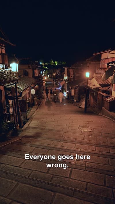🌙 KYOTO’S BEST KEPT SECRET: Ninenzaka & Sannenzaka at 11PM Everyone visits these historic streets d
