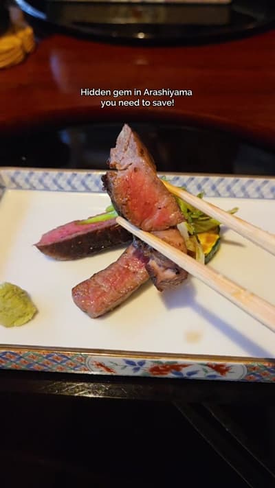 If you're planning a trip to Kyoto, this is one restaurant you won't want to miss. In the peaceful m