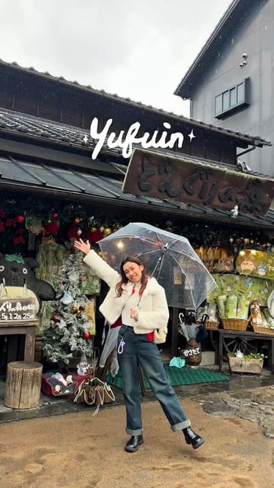 so happy that i planned this day trip on christmas! 🎅🏻❤️ #yufuin #japan #fukuoka #travel #solotrav