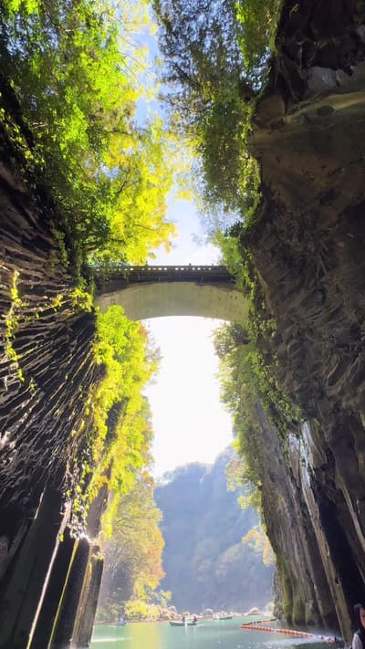 Japan’s Hidden Paradise You NEED to See 🇯🇵✨ 📍Takachiho Gorge (高千穂峡) #TakachihoGorge #MiyazakiJapa