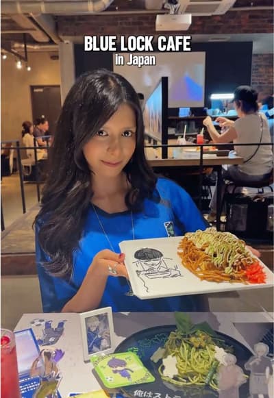 A NEW Blue Lock Cafe has opened in Japan ⚽️ To celebrate the release of the live action movie, a new