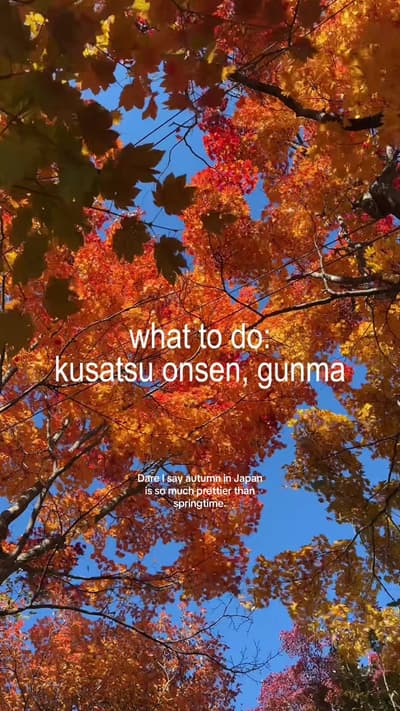 here’s a fun one day itinerary on what to do in Kusatsu Onsen in Gunma :) A cute small onsen town, p