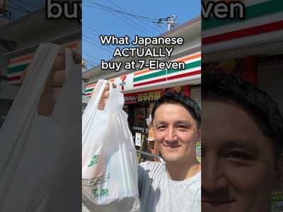 What Japanese Locals ACTUALLY Buy at 7-Eleven. 🇯🇵 #japan #conveniencestore #shorts
