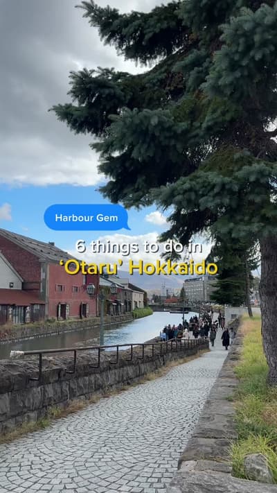 6 things to do in Otaru Hokkaido 🎶 6. Sankaku Fish Market 🐟 5. Railways Temiya line tracks 🚃 4. O