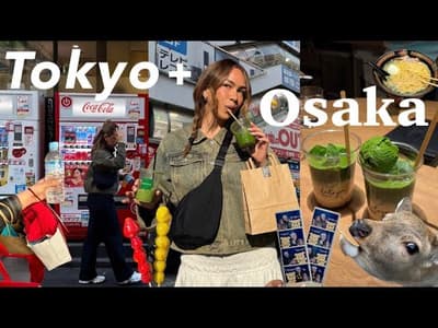 JAPAN VLOG🗼🍵  LOTS  of matcha, Tokyo vintage shopping, tsukiji fish market + Mt Fuji sightseeing!