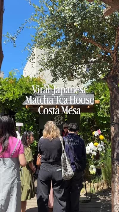 Chafinity Tea House — authentic Japanese matcha in a serene, nature-filled setting — in Costa Mesa �