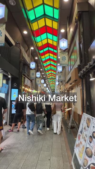 We love a good food market when visiting other countries, and Nishiki Market in Kyoto was one of our