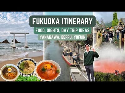FUKUOKA ITINERARY | Food, Sights, Day Trip Ideas | Yanagawa, Beppu, Yufuin